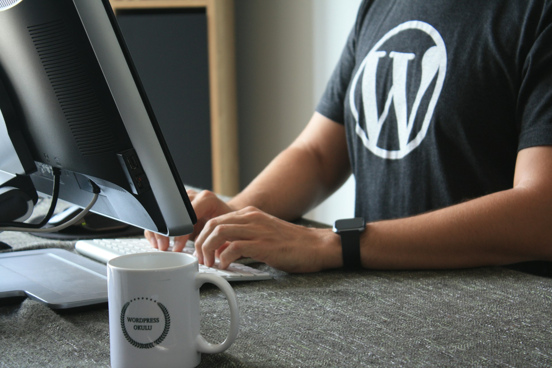 wordpress seo services in Islamabad: professional wearing wordpress tshirt