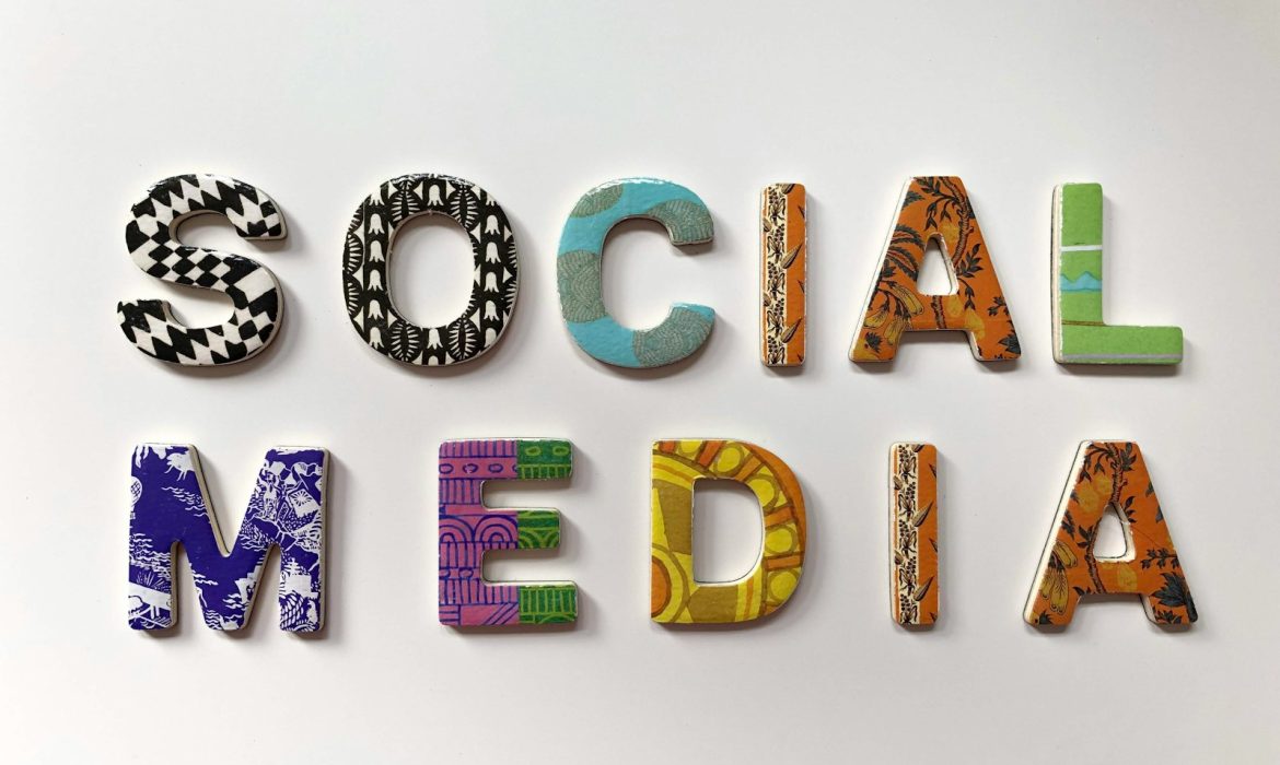 Social Media: assorted-color social media signage